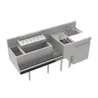 image of Krowne KR24-MT70 70" Sink Combo Underbar Ice Bin/Cocktail Station - Left