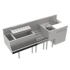 image of Krowne KR24-MT78-10 78" Sink Combo Underbar Ice Bin/Cocktail Station w/ 10 Circuit - Left