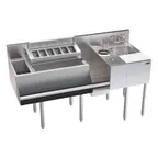 image of Krowne KR24-MX60 60" Blender Station Underbar Ice Bin/Cocktail Station, 92 lbs - Center
