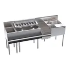 image of Krowne KR24-MX68A 68" Blender Station Underbar Ice Bin/Cocktail Station, 115 lbs / Center
