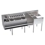 image of Krowne KR24-MX68B-10 68" Blender Station Underbar Ice Bin/Cocktail Station w/ 10 Circuit - 92 lbs