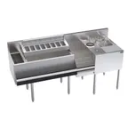 image of Krowne KR24-MX70-10 70" Blender Station Underbar Ice Bin/Cocktail Station w/ 10 Circuit - 92 lbs