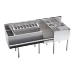 image of Krowne KR24-MX70 70" Blender Station Underbar Ice Bin/Cocktail Station, 92 lbs - Center