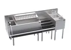 image of Krowne KR24-S74-10 74"W Insulated Pass-Thru Underbar Ice Bin / Cocktail Station w/ Cold Plate