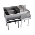 image of Krowne KR24-W42L-10 42" Blender Station Underbar Ice Bin/Cocktail Station w/ 10 Circuit - 74 lbs / Left