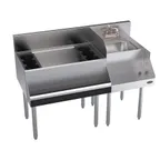 image of Krowne KR24-W48L-10 48" Blender Station Underbar Ice Bin/Cocktail Station w/ 10 Circuit - 92 lbs / Left