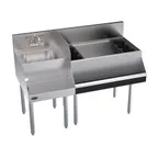 image of Krowne KR24-W48R-10 48" Blender Station Underbar Ice Bin/Cocktail Station w/ 10 Circuit - 92 lbs / Right