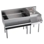 image of Krowne KR24-W54L-10 54" Blender Station Underbar Ice Bin/Cocktail Station w/ 10 Circuit - 110 lbs / Left