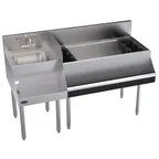 image of Krowne KR24-W54R-10 54" Blender Station Underbar Ice Bin/Cocktail Station w/ 10 Circuit - 110 lbs / Right