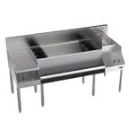 image of Krowne KR24-W60B-10 60" Blender Station Underbar Ice Bin/Cocktail Station w/ 10 Circuit - 110 lbs
