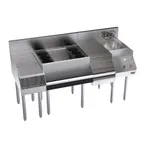 image of Krowne KR24-W60C-10 60" Blender Station Underbar Ice Bin/Cocktail Station w/ 10 Circuit - 74 lbs