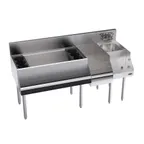image of Krowne KR24-W60D-10 60" Blender Station Underbar Ice Bin/Cocktail Station w/ 10 Circuit - 110 lbs