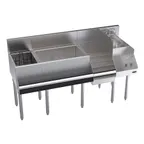 image of Krowne KR24-W60E-10 60" Blender Station Underbar Ice Bin/Cocktail Station w/ 10 Circuit - 92 lbs