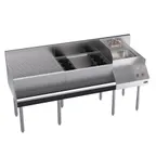 image of Krowne KR24-W66A-10 66" Blender Station Underbar Ice Bin/Cocktail Station w/ 10 Circuit - 92 lbs