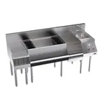 image of Krowne KR24-W66C-10 66" Blender Station Underbar Ice Bin/Cocktail Station w/ 10 Circuit - 92 lbs