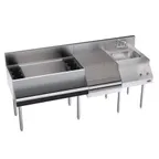 image of Krowne KR24-W72D-10 72" Blender Station Underbar Ice Bin/Cocktail Station w/ 10 Circuit - 110 lbs