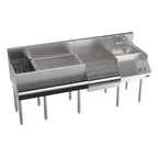 image of Krowne KR24-W72E-10 72" Blender Station Underbar Ice Bin/Cocktail Station w/ 10 Circuit - 92 lbs