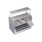 image of Krowne KRPT-60LP-10 60" Pass-Thru Combo Underbar Ice Bin/Cocktail Station w/ 10 Circuit - Left