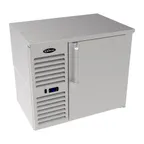 image of Krowne LS36 – 36" W x 24" D Back Bar Cooler Black Swing Door w/Lock LED Shelves R290 115V 1/5 HP