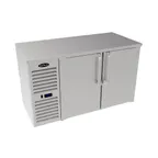 image of Krowne LS52 52" Back Bar Cooler, Black Finish, 52" W x 24" D, 1/4 HP R290, 30‑40°F, Swing Doors