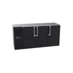 image of Krowne NS72 72" 3 Section Back Bar Cooler with Solid Door