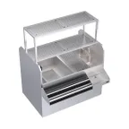 image of Krowne KRPT-54ALP-10 54" Pass-Thru Combo Underbar Ice Bin/Cocktail Station w/ 10 Circuit - Left