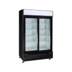 image of Kool-It KSM-42 52" 2-Section Merchandiser Refrigerator with Sliding Glass Door, 34.1 cu. ft.