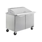 image of Kool-It KSTM-36-2 36" Mega Top Sandwich / Salad Prep Table w/ 2 Doors, 15 Pans