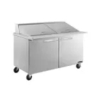 image of Kool-It KSTM-60-2 60" Mega Top Sandwich / Salad Prep Table w/ 2 Doors, 24 Pans