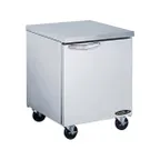 image of Kool-It KUCF-27-1 28" 1-Door Undercounter Freezer, Stainless Steel, 7 cu. ft., Shelves, Defrost