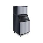 image of Koolaire KYT0300A/K570 Air Cooled Half Cube 330 lb Ice Machine with Bin, 532 lb Storage
