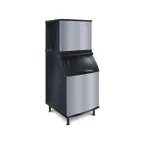 image of Koolaire KYT1000A/K570 Air Cooled Half Cube 960 lb Ice Machine with Bin, 532 lb Storage