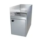 image of LaCrosse CL12TRA Classic 24 Trash Receptacle, 12"W X 24"D, Locking Door