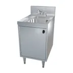image of LaCrosse CL18HS-TRA 18" Freestanding Hand Sink with Faucet - 20 gauge