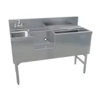image of LaCrosse SK4-24ICRBSHSL+10 48" Blender Station Underbar Ice Bin/Cocktail Station w/ 10 Circuit - 63 lbs