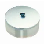 image of Lakeside 9555 Dish Dispenser Tube Cover, 6-1/4" Dia. X 4"H, Stainless Steel