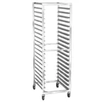 image of Lakeside 127 24 Pan End Load Stainless Steel Bun / Sheet Pan Rack w/ 1-7/16" Bottom Load Slides