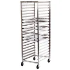 image of Lakeside 129 41 Pan End Load Full Height Stainless Steel Bun / Sheet Pan Rack w/ 1-7/16" Bottom Load Slides