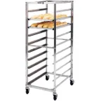 image of Lakeside 155 10 Pan End Load Full Height Stainless Steel Bun / Sheet Pan Rack w/ 5" Bottom Load Slides