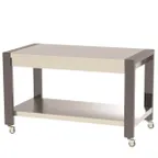 image of Lakeside 160681 60" Mobile Modular Traveler Serving Table, Stainless Steel Top and Undershelf