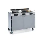 image of Lakeside 2085 Creation Express Station Mobile Cooking Cart w/ 3 Induction Burner, 2 Filtration System