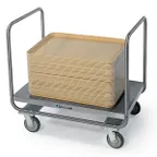 image of Lakeside 217 Stainless Steel Platform Truck, 21.5x33.75, 400 lb, Dual Handle, 5 Swivel Casters