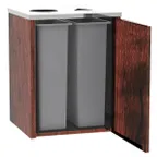 image of Lakeside 3412 Waste & Recycle Station, 26-1/2"W X 23-1/4"D X 34-1/2"H