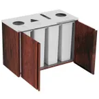 image of Lakeside 3418 Waste & Recycle Station, 48-1/2"W X 23-1/4"D X 34-1/2"H