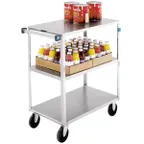 image of Lakeside 352 Stainless Steel 3-Shelf Open Tray Truck w/ 13-1/8" Clearance