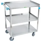 image of Lakeside 422 Stainless Steel 3 Shelf Utility Cart w/ 500 lbs Capacity