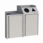 image of Lakeside 4312 Waste & Recycle Station, 26-1/2"W X 23-1/4"D X 45-1/2"H