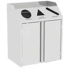image of Lakeside 4315 Waste & Recycle Station, 37-1/2"W X 23-1/4"D X 45-1/2"H