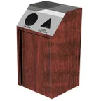 image of Lakeside 4412 Waste & Recycle Station, 26-1/2"W X 23-1/4"D X 45-1/2"H