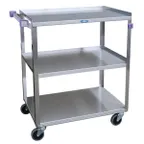 image of Lakeside 444A Stainless Steel 3-Shelf Medium Duty Utility Cart w/ 21" x 35" Shelf Size